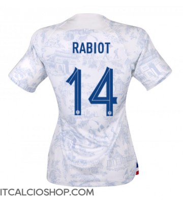 Francia Adrien Rabiot #14 Seconda Maglia Femmina Mondiali 2022 Manica Corta